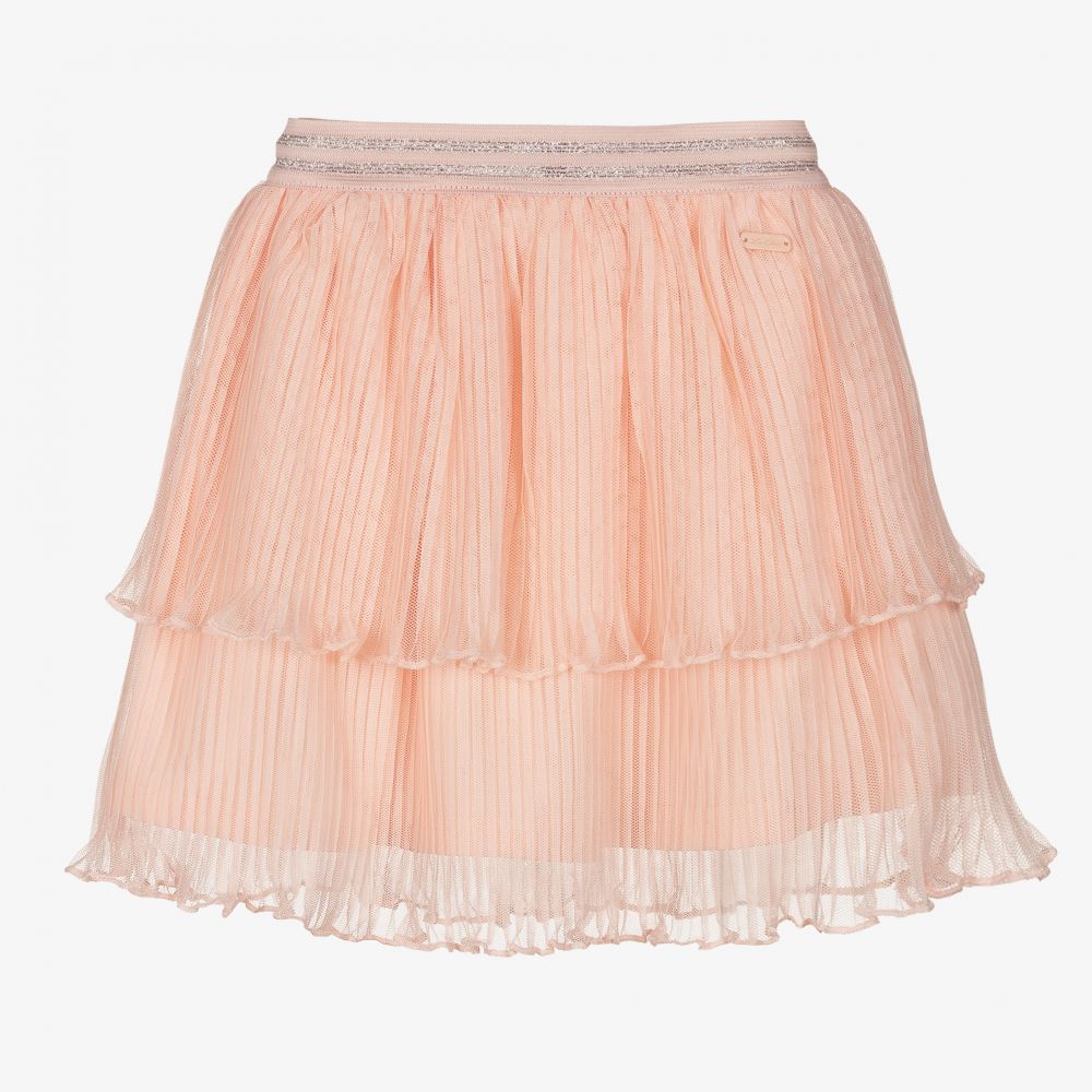 Le Chic - Jupe tulle rose plissé Fille | Childrensalon