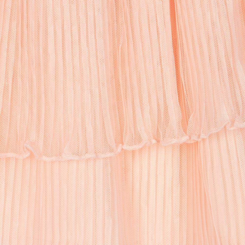 Le Chic-Girls Pink Pleated Tulle Skirt | Childrensalon Outlet