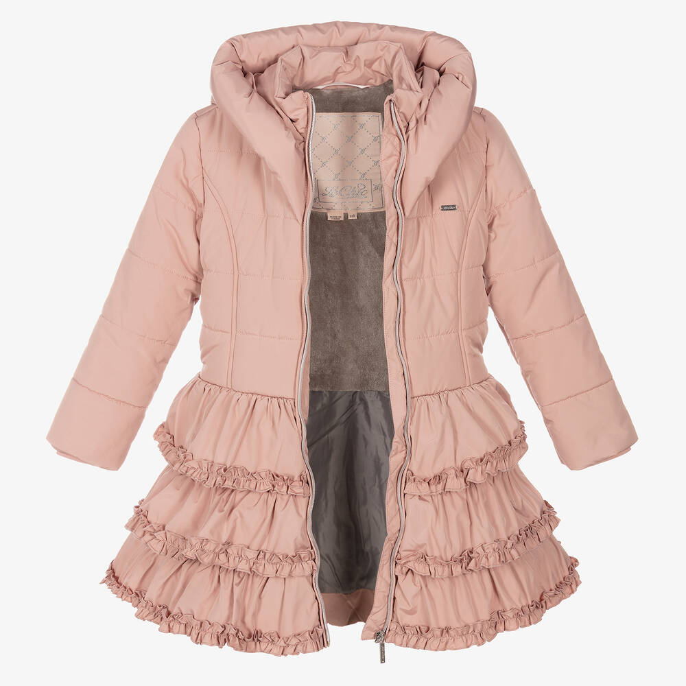 Le Chic-Girls Pink Puffer Coat | Childrensalon Outlet