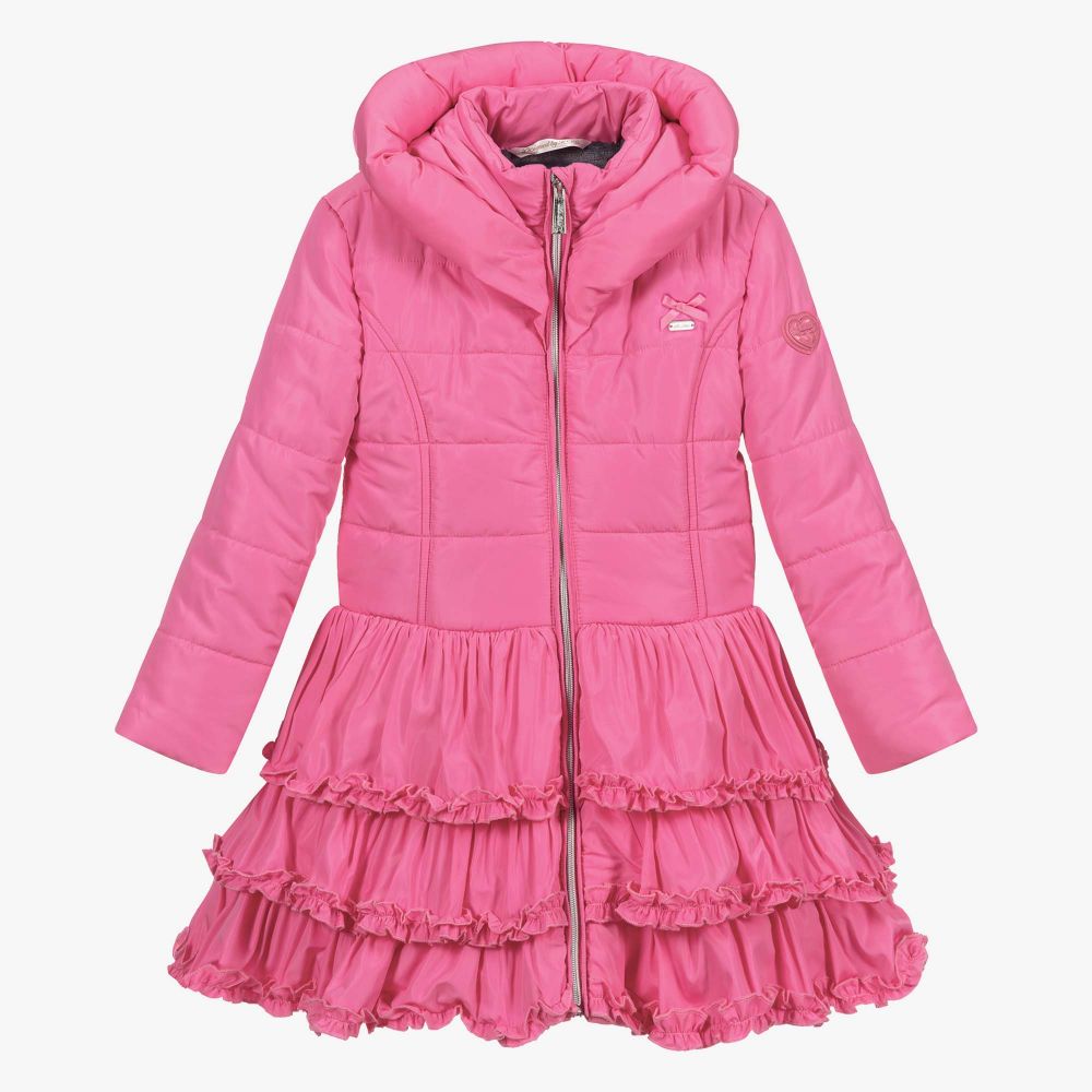 Le chic clearance navy ruffle coat