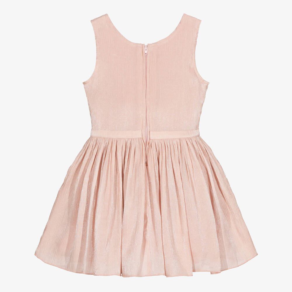 Le Chic-Girls Pink Shimmery Sleeveless Dress | Childrensalon Outlet