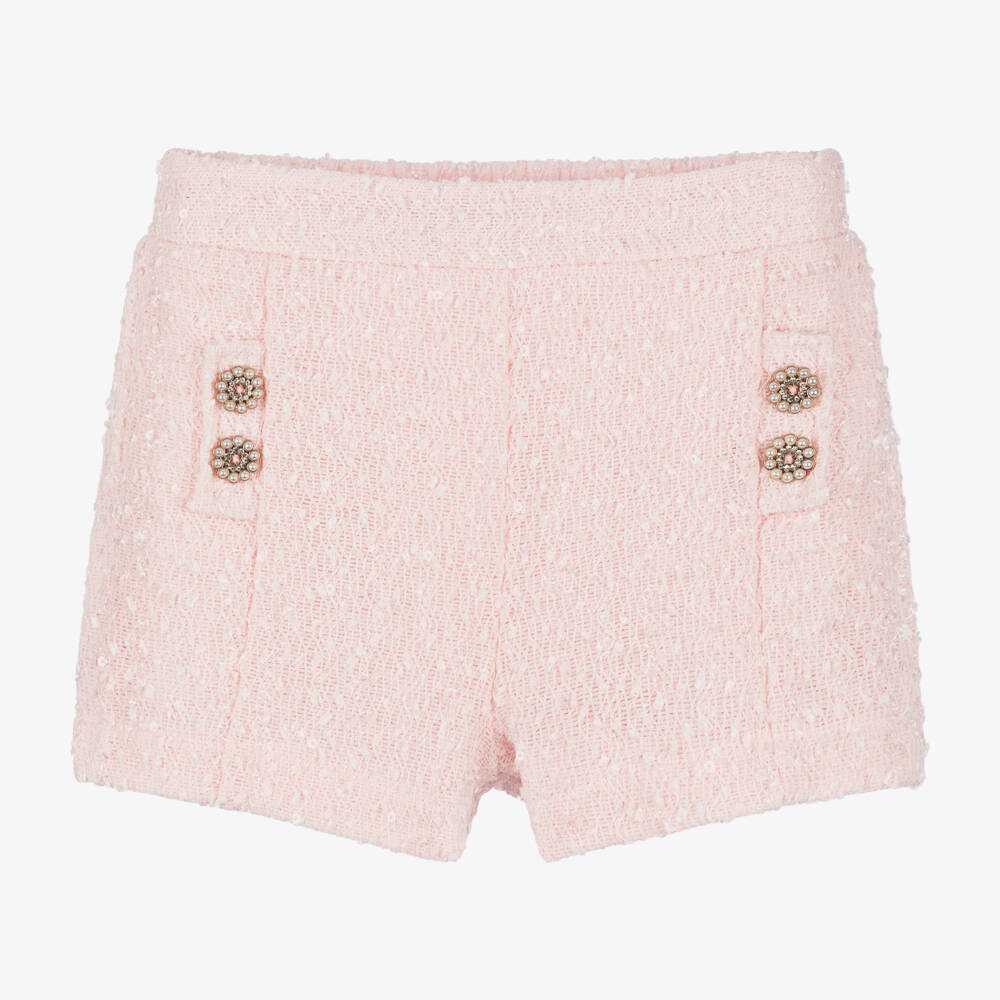 Le Chic-Girls Pink Sparkle Shorts | Childrensalon Outlet