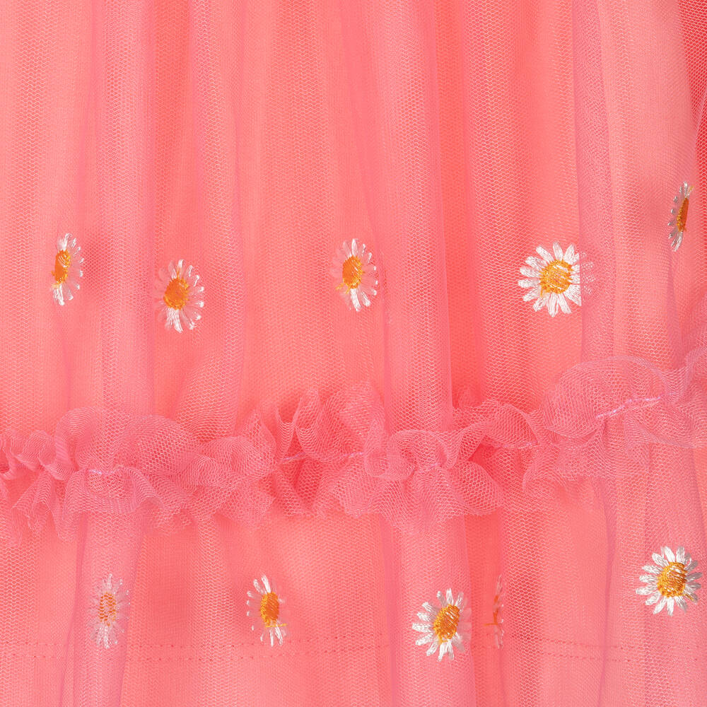 Le Chic-Girls Pink Tulle Daisy Skirt | Childrensalon Outlet