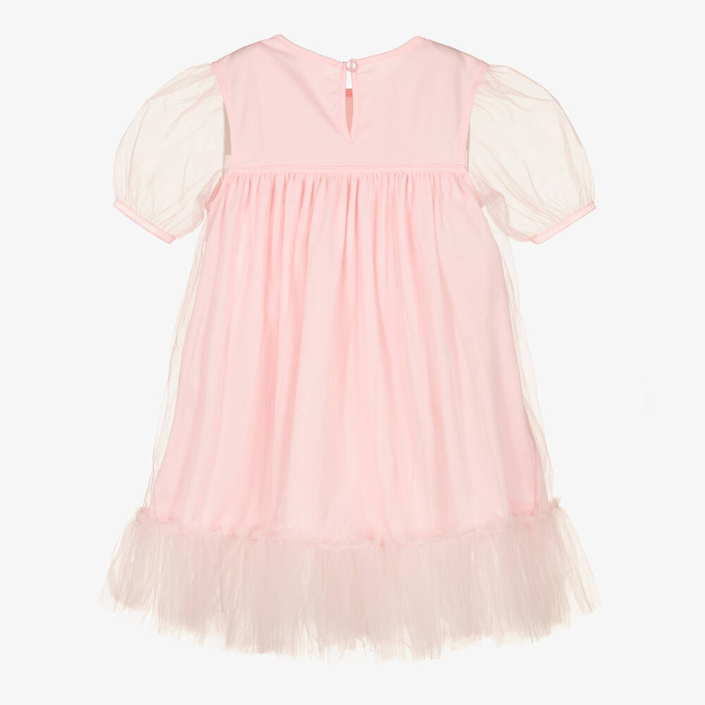 Le Chic - Girls Pink Tulle Dress | Childrensalon Outlet