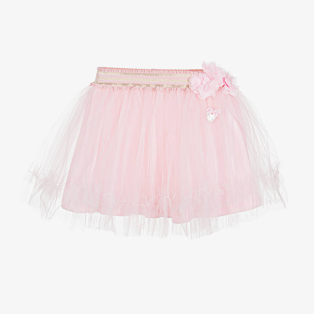 Le Chic - Girls Pink Tulle Pettiskirt | Childrensalon