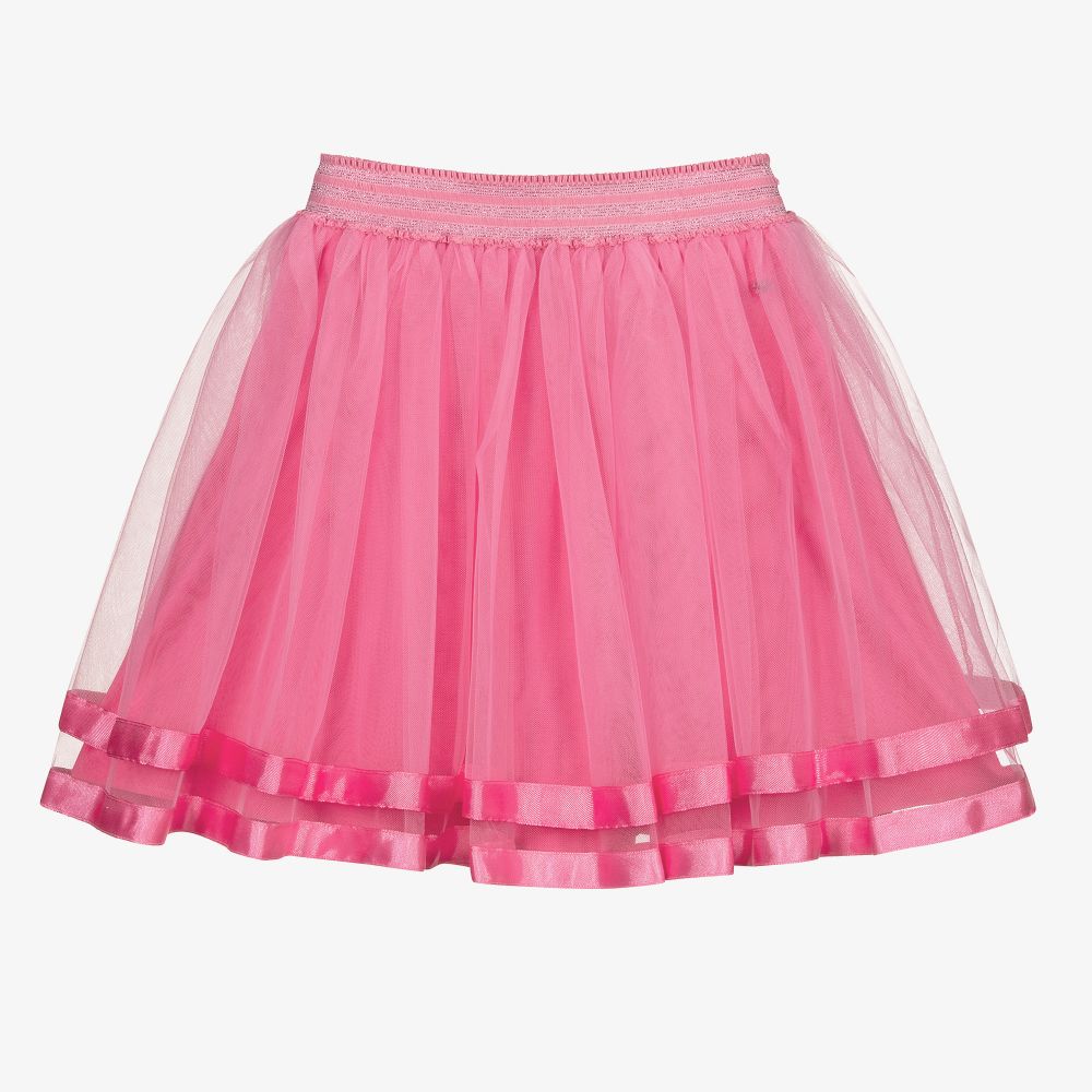 Le Chic - Girls Pink Tulle Skirt | Childrensalon
