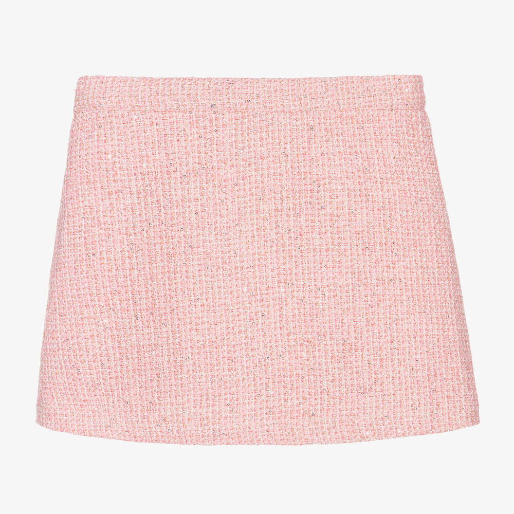 Le Chic-Girls Pink Tweed Skirt | Childrensalon Outlet