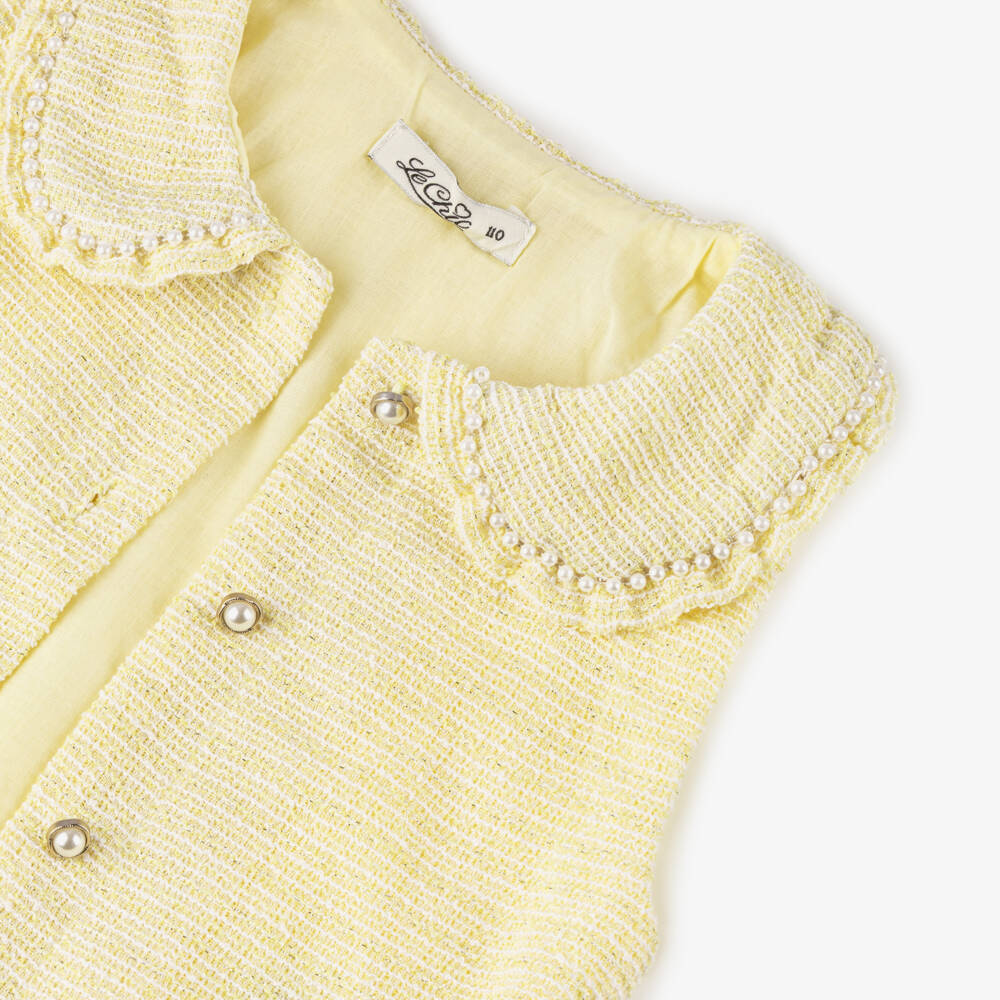 Le Chic-Girls Radiant Tweed Glitter Top | Childrensalon Outlet