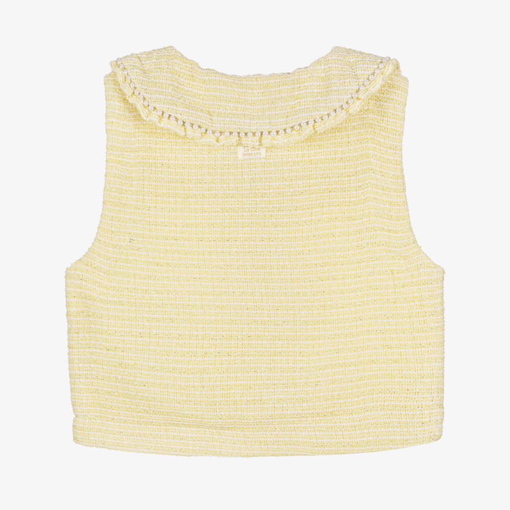 Le Chic-Girls Radiant Tweed Glitter Top | Childrensalon Outlet