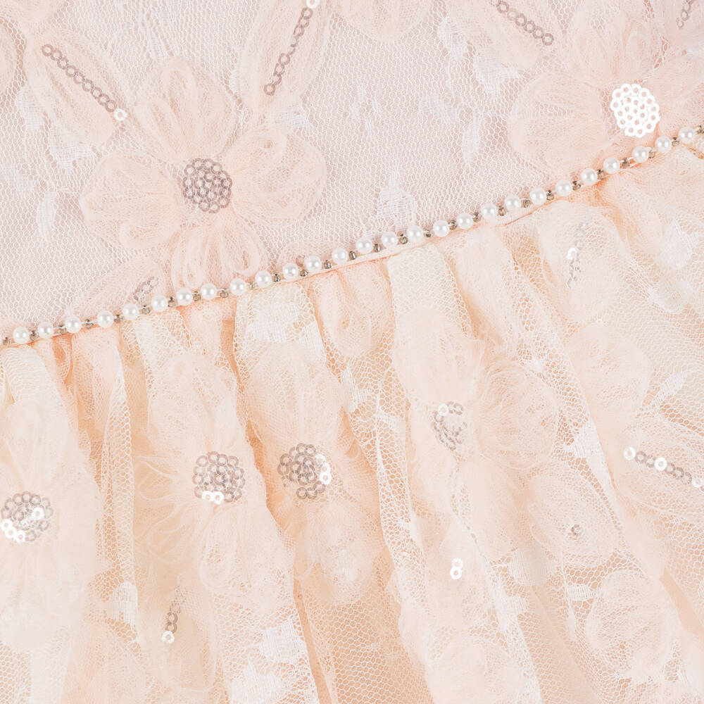 Le Chic-فستان تول مزهر للبنات | Childrensalon Outlet