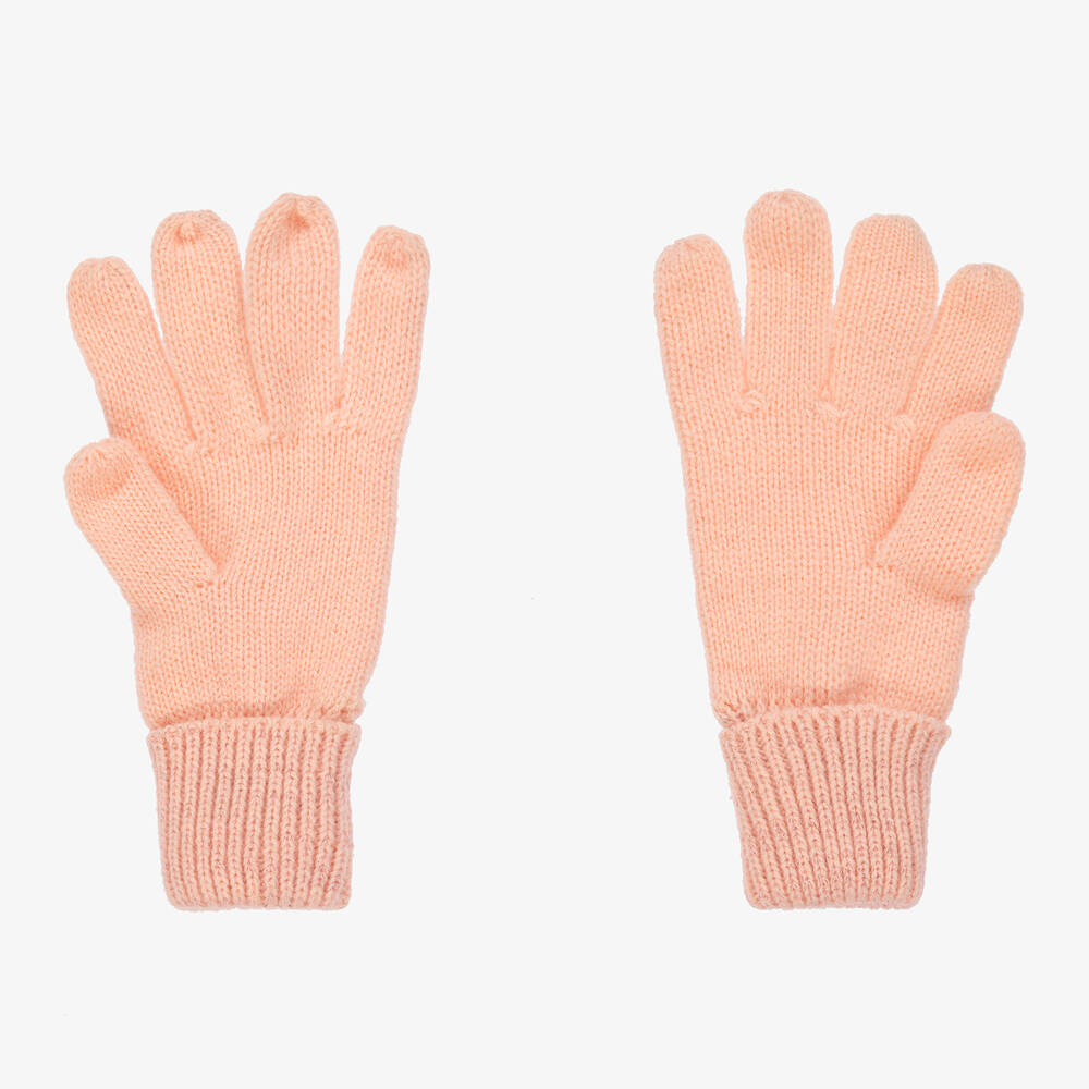 Le Chic-Розовые вязаные блестящие перчатки для девочек | Childrensalon Outlet