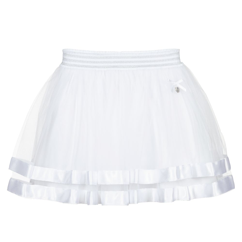 Le Chic - Jupe blanche en tulle Fille  | Childrensalon