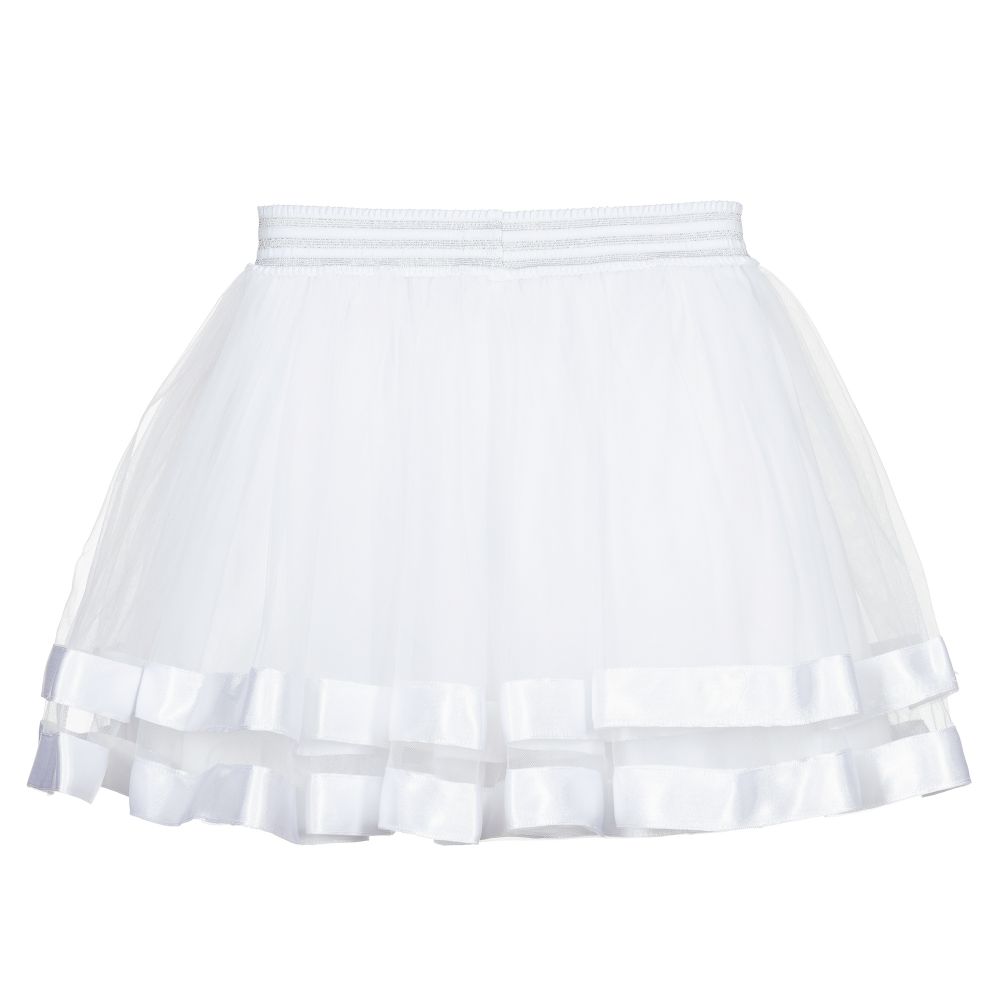 Le Chic-Girls White Tulle Skirt  | Childrensalon Outlet