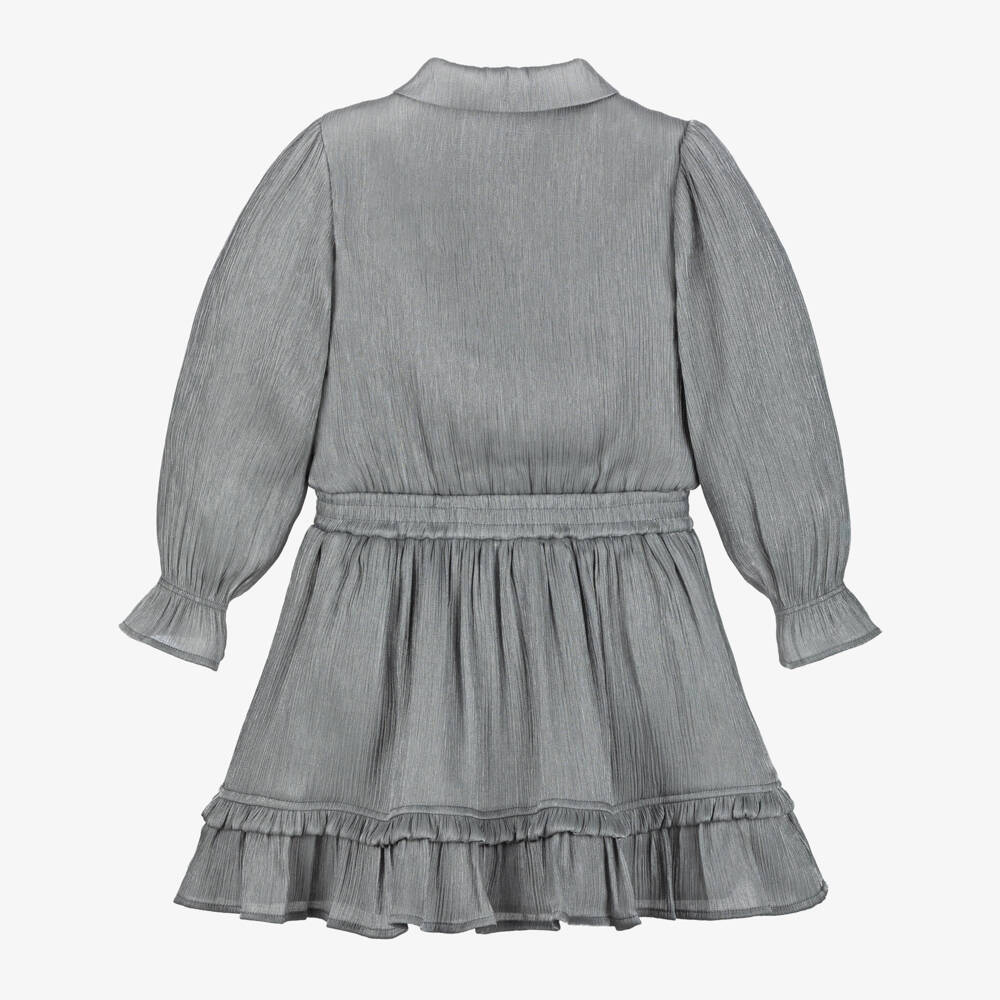 Le Chic-Grey Silky Ls Dress | Childrensalon Outlet