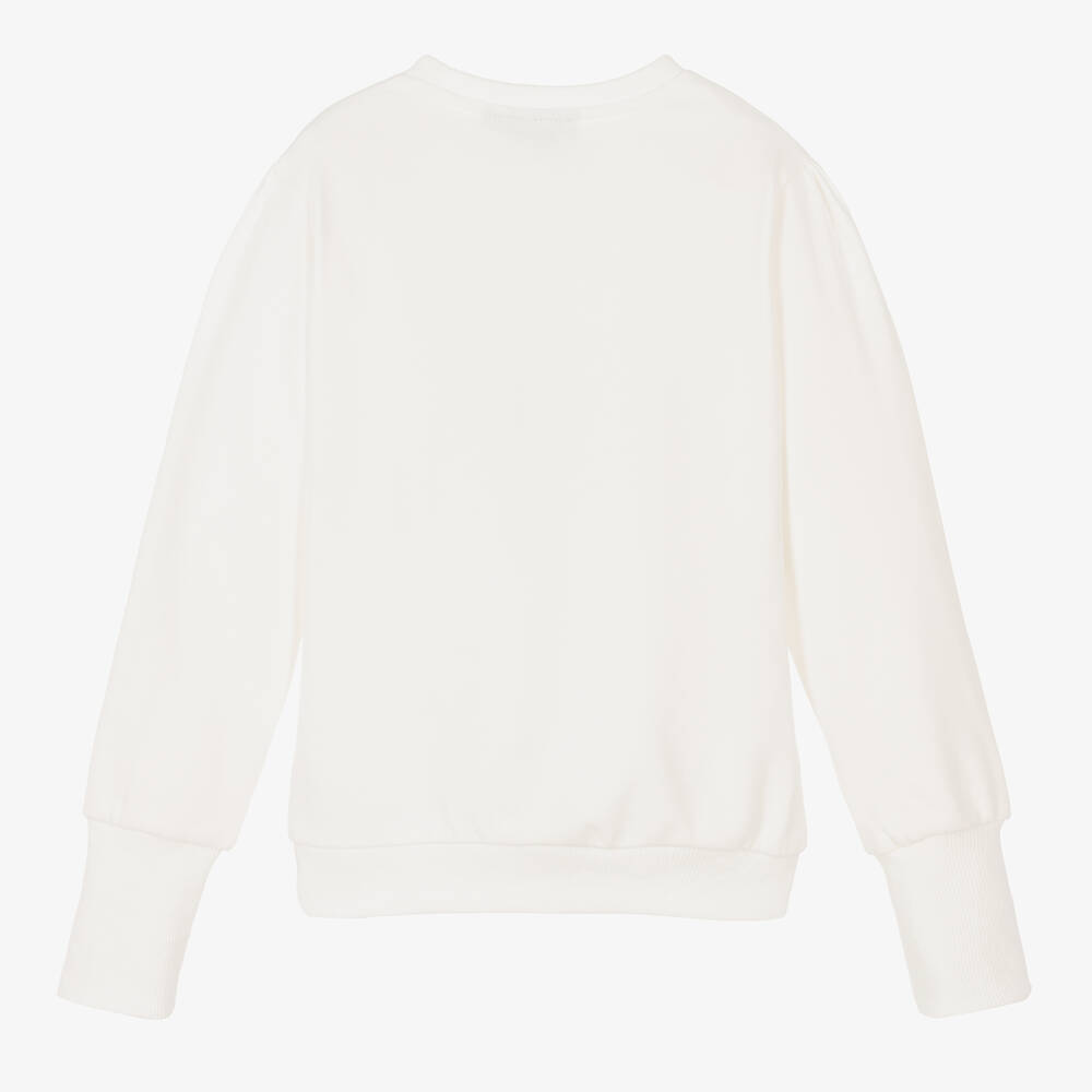 Le Chic-Кремовый свитшот с цветами | Childrensalon Outlet