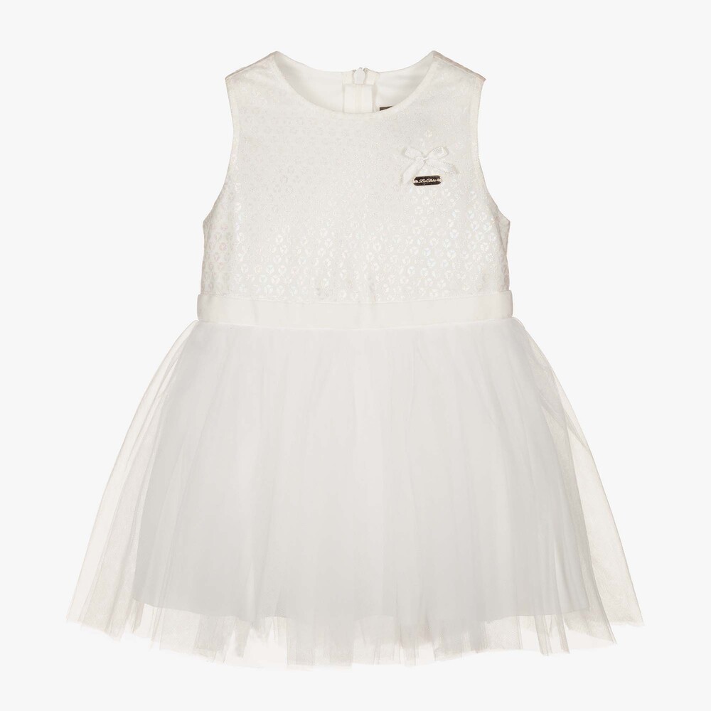 Le Chic - Robe en tulle ivoire Bébé | Childrensalon