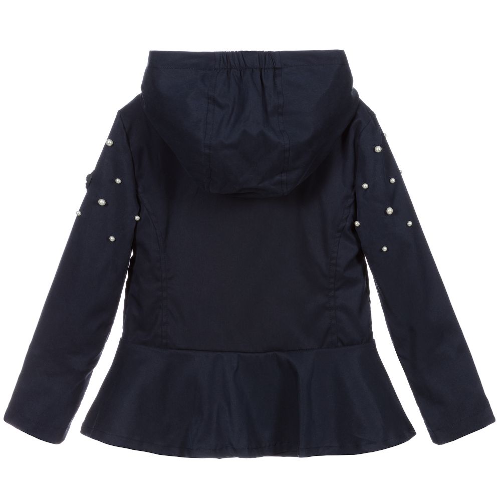 Le Chic-Темно-синяя куртка с капюшоном | Childrensalon Outlet