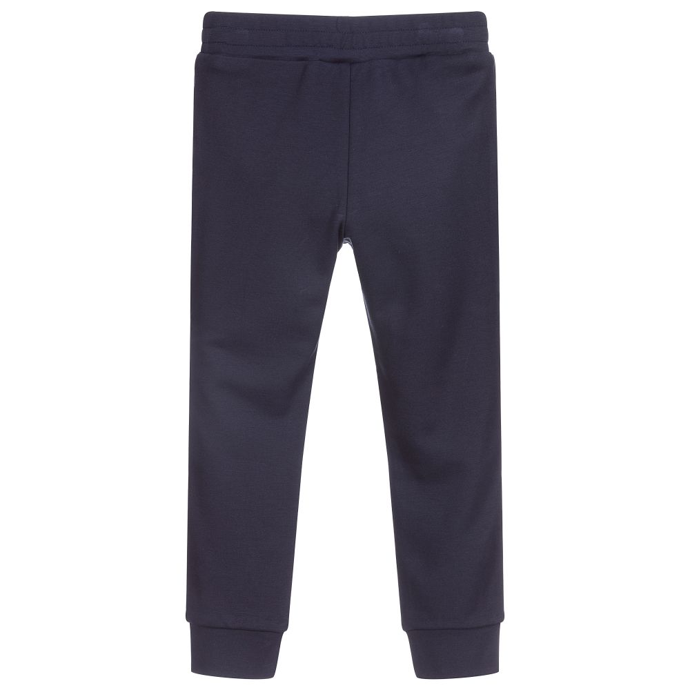 Le Chic-Navy Blue Joggers with Lace | Childrensalon Outlet
