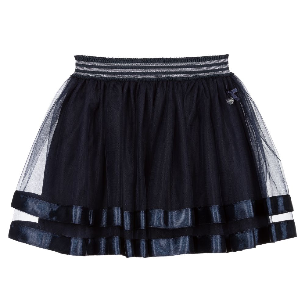 Le Chic - Navyblauer Tüllrock  | Childrensalon