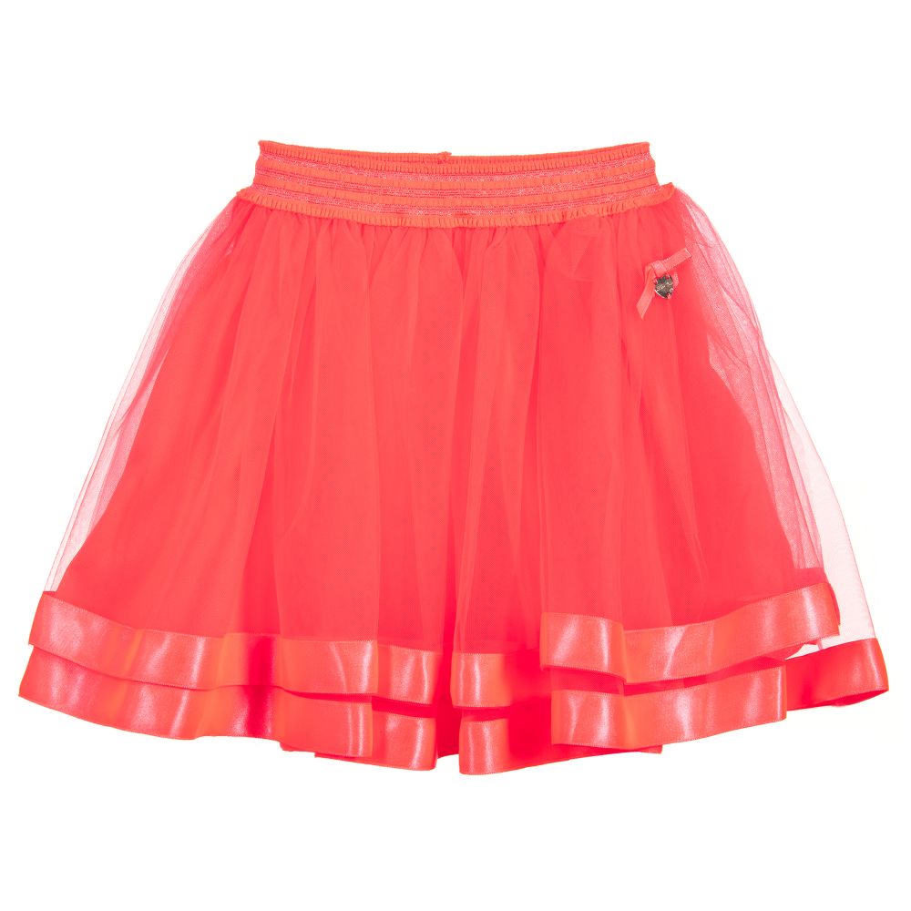 Le Chic - Jupe tutu en tulle rose fluo  | Childrensalon