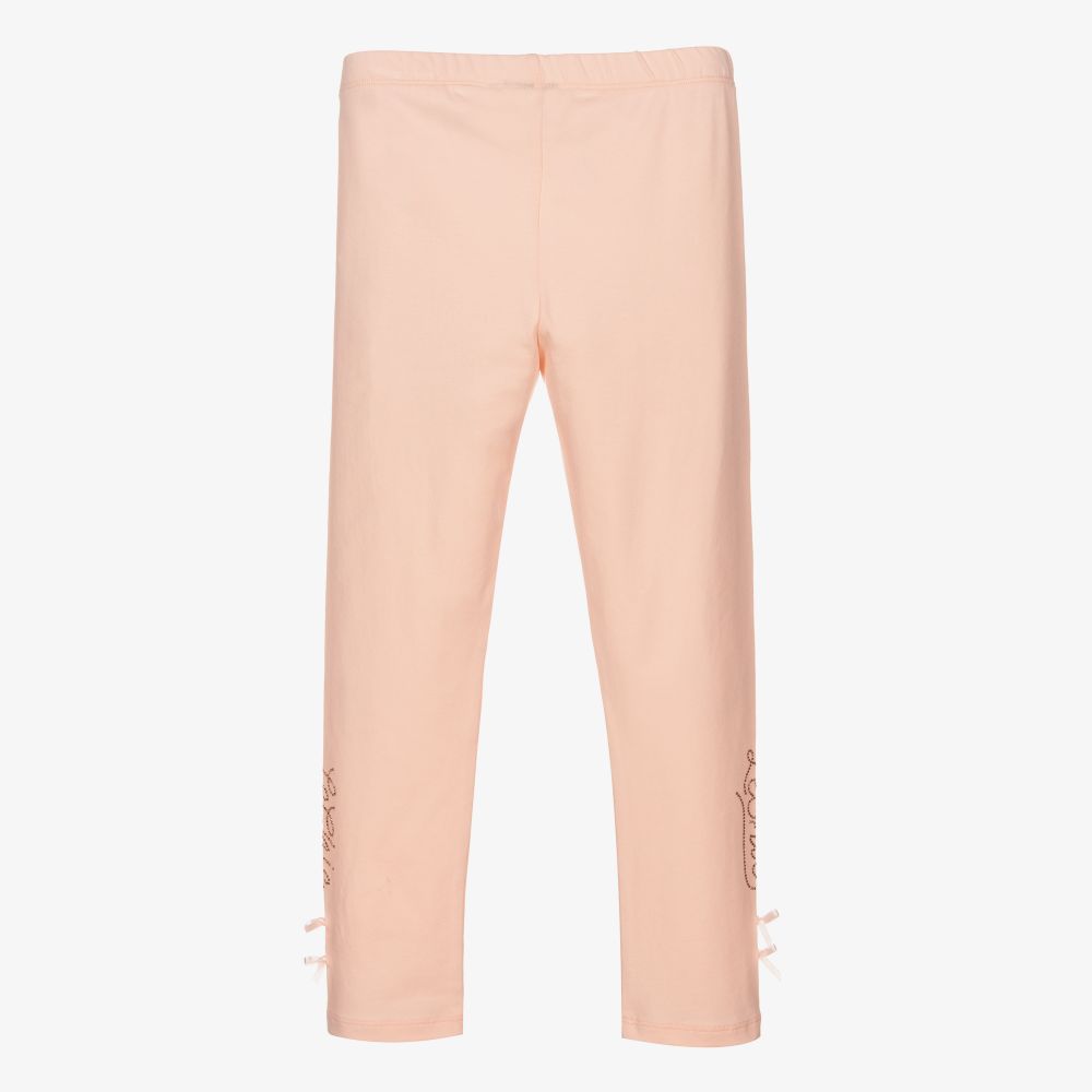 Le Chic-Pink Organic Cotton Leggings | Childrensalon Outlet