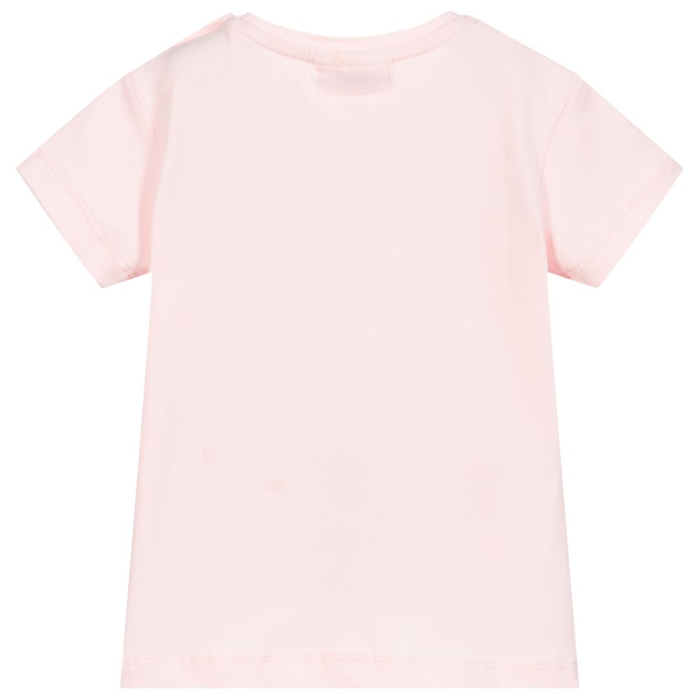 Le Chic-Pink Organic Cotton T-Shirt | Childrensalon Outlet