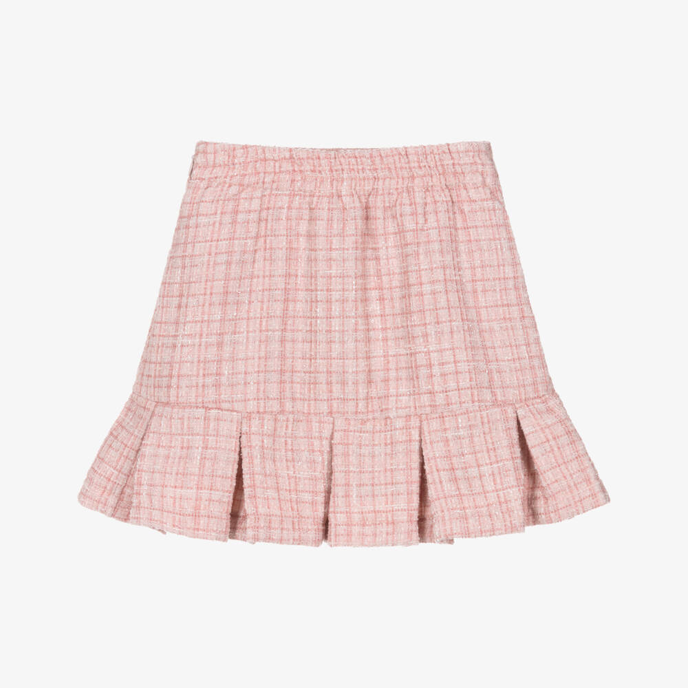 Le Chic-Pink Tweed Skrt | Childrensalon Outlet
