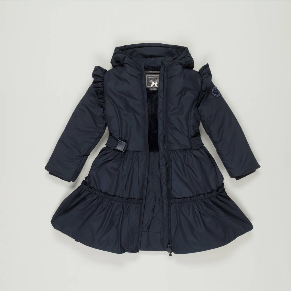 Le Chic-Preloved Girls Navy Blue Puffer Coat (6-8 years) | Childrensalon Outlet