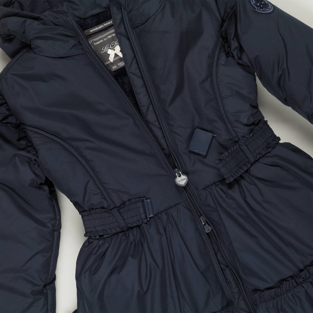 Le Chic-Preloved Girls Navy Blue Puffer Coat (6-8 years) | Childrensalon Outlet