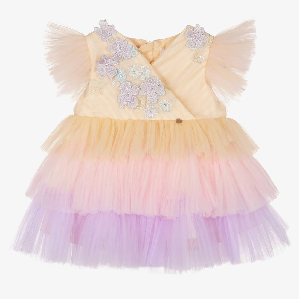 Le Mu - Robe pastel en tulle Bébé | Childrensalon