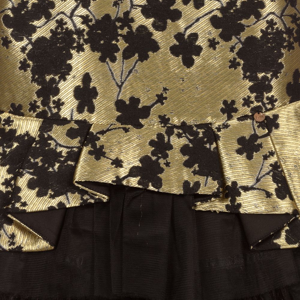 Black and gold deals jacquard dress