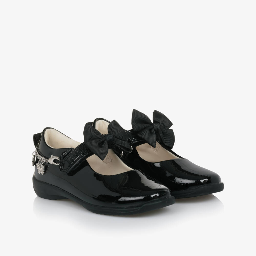 Lelli Kelly-Girls Black Patent Leather Bar Shoes with Removable Bracelet | Childrensalon Outlet