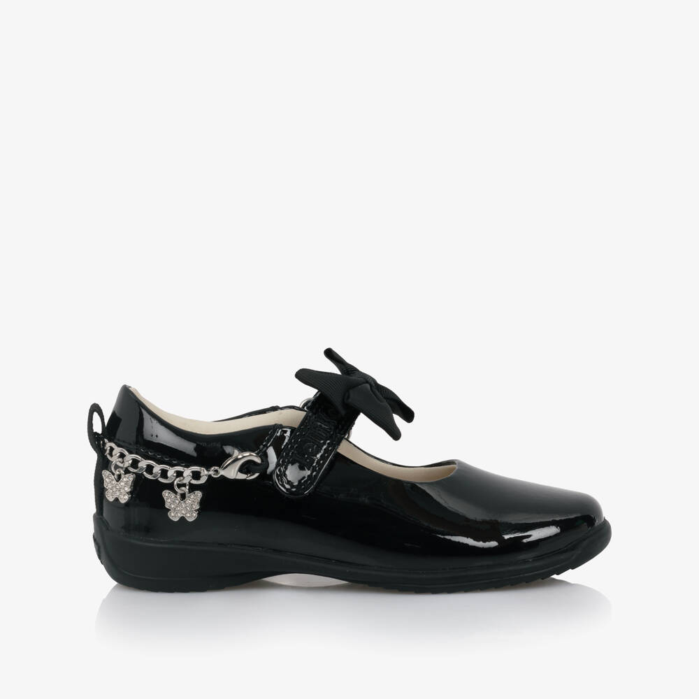 Lelli Kelly-Girls Black Patent Leather Bar Shoes with Removable Bracelet | Childrensalon Outlet