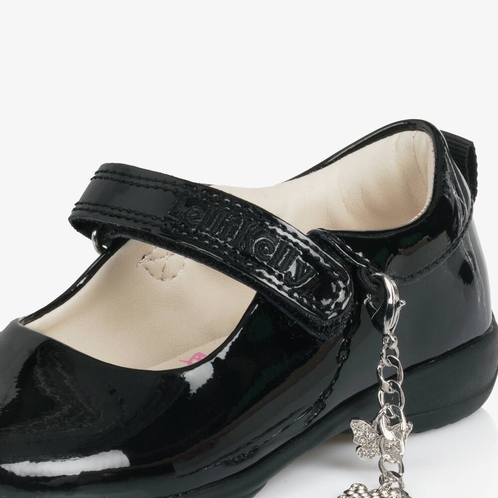 Lelli Kelly-Girls Black Patent Leather Bar Shoes with Removable Bracelet | Childrensalon Outlet