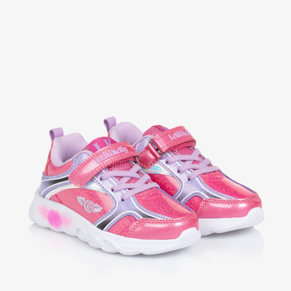 Lelli Kelly-Girls Dazzling Pink LED Sneakers | Childrensalon Outlet