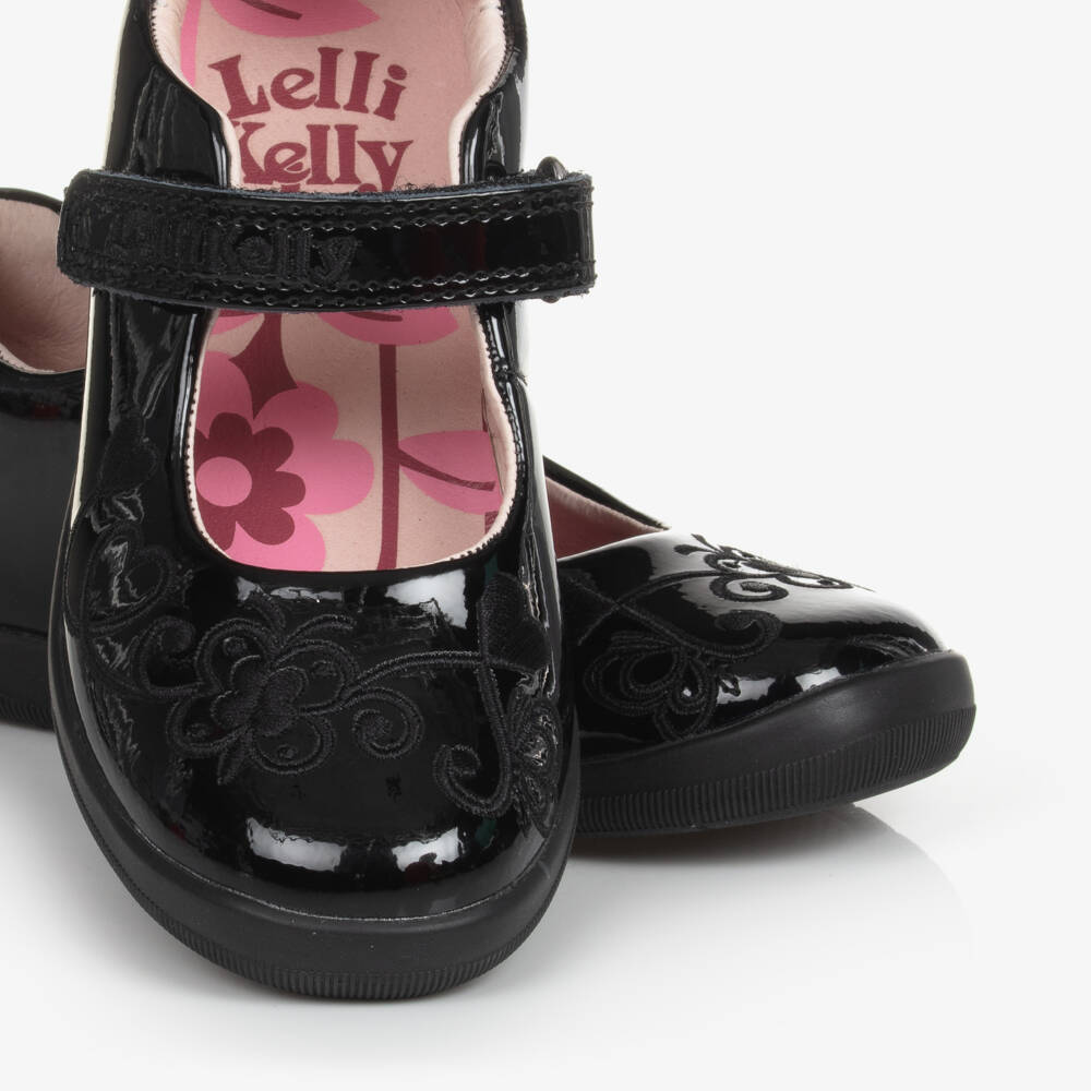 Lelli Kelly-Girls Glossy Black Leather Bar Shoes | Childrensalon Outlet