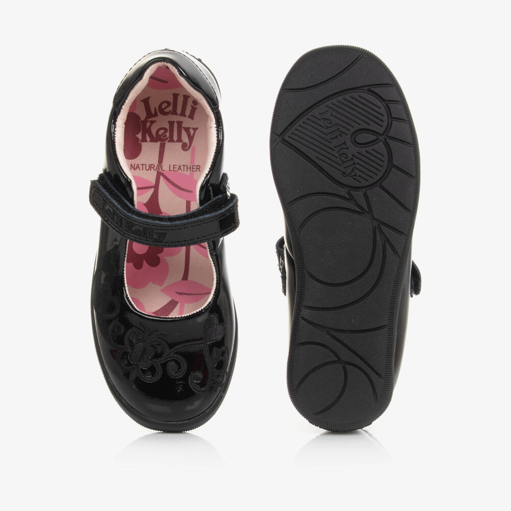 Lelli Kelly-Girls Glossy Black Leather Bar Shoes | Childrensalon Outlet