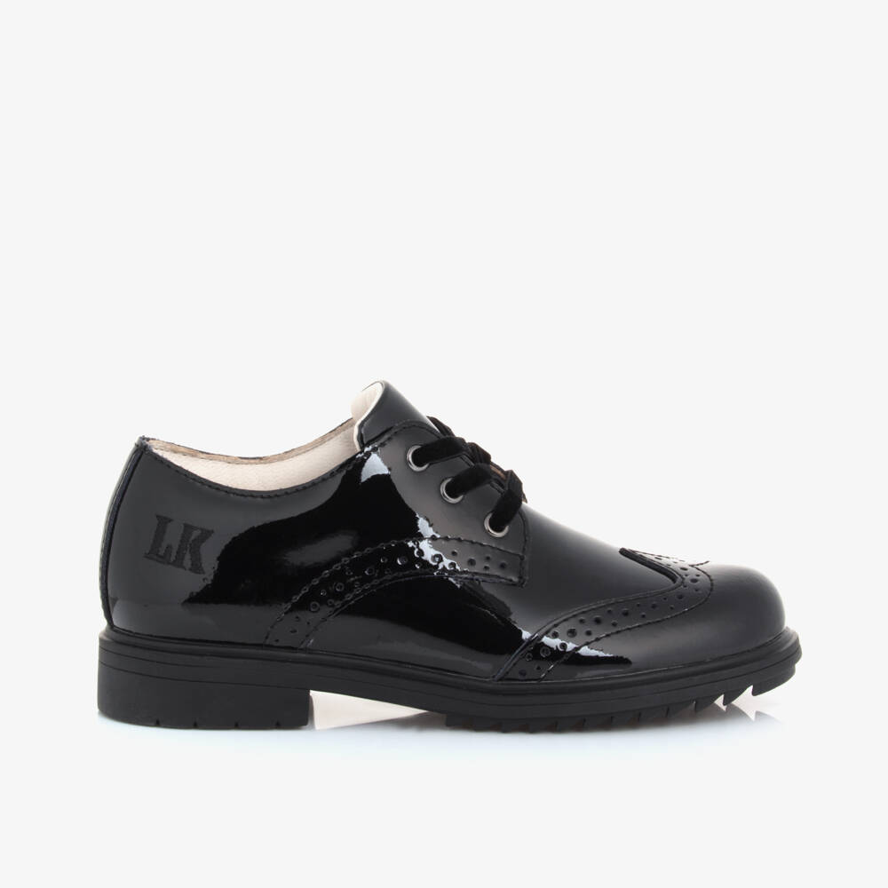 Lelli Kelly-Girls Glossy Black Leather Brogues | Childrensalon Outlet