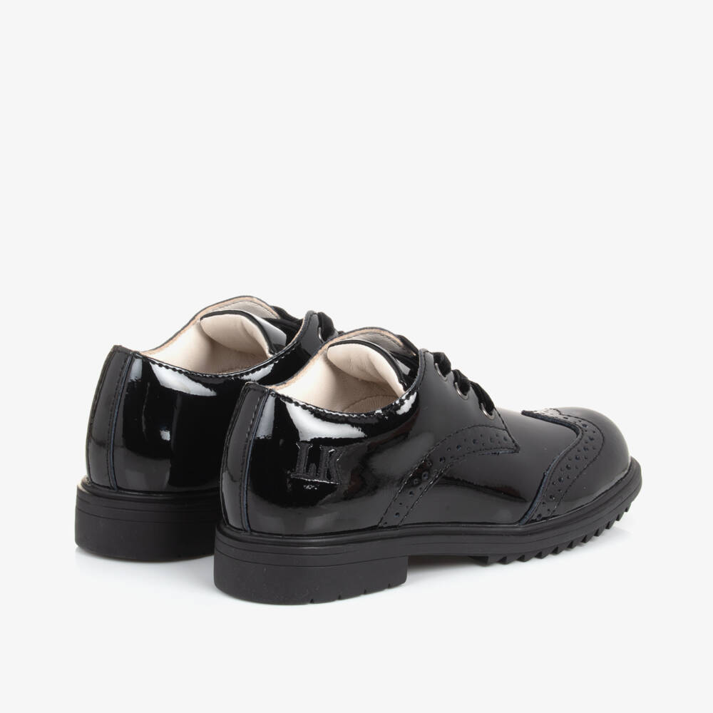 Lelli Kelly-Girls Glossy Black Leather Brogues | Childrensalon Outlet