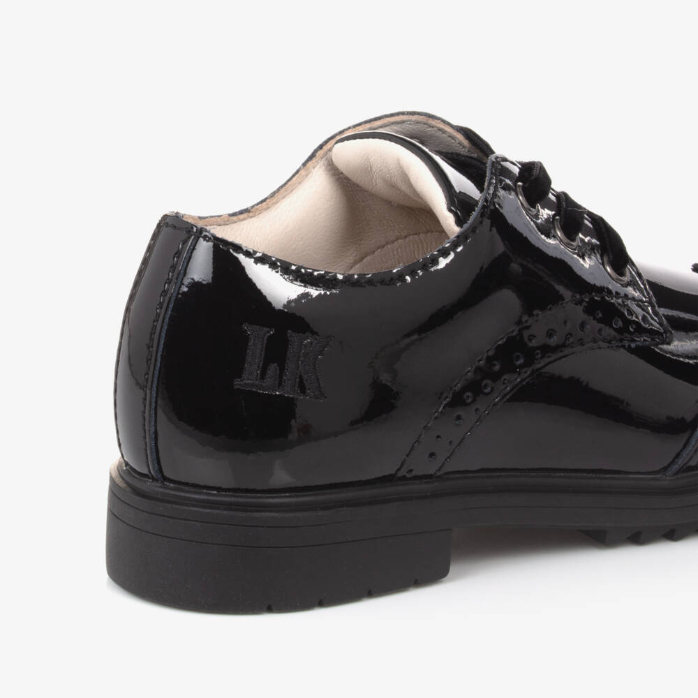 Lelli Kelly-Girls Glossy Black Leather Brogues | Childrensalon Outlet
