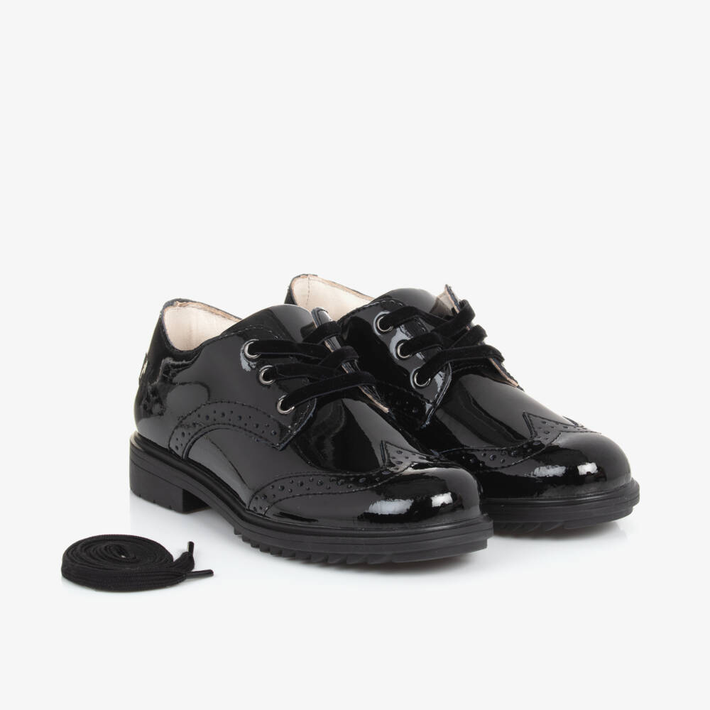 Lelli Kelly-Girls Glossy Black Leather Brogues | Childrensalon Outlet