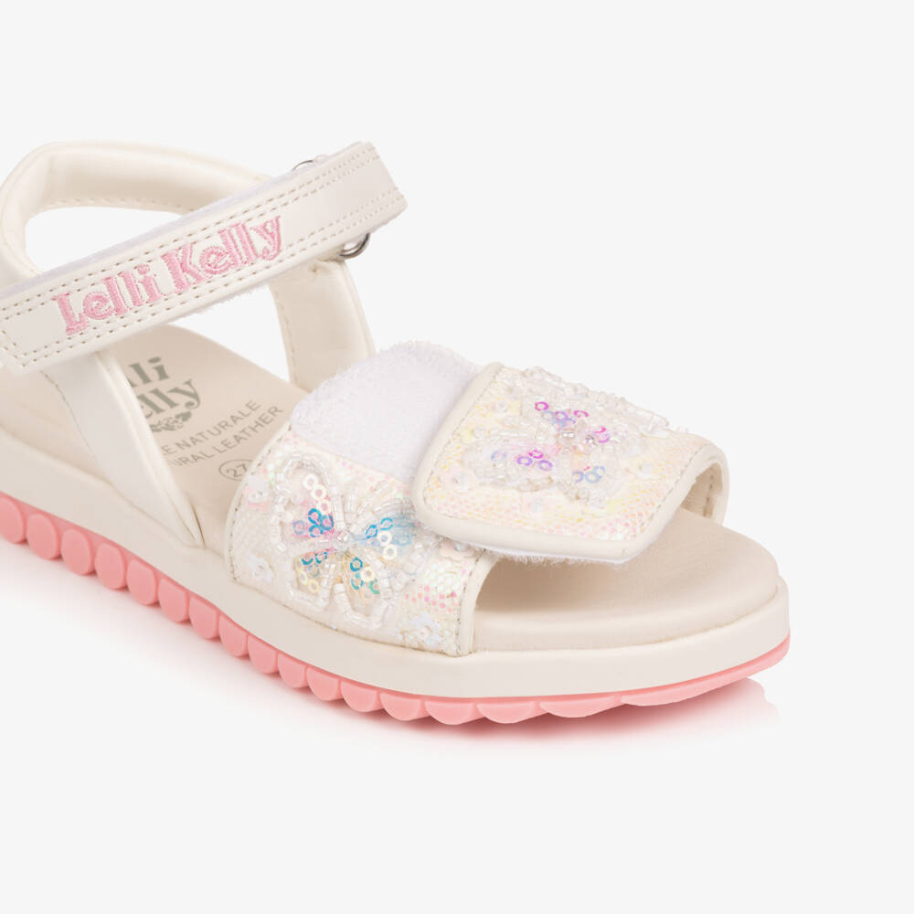 Lelli Kelly-Girls Ivory Butterfly Footwear | Childrensalon Outlet