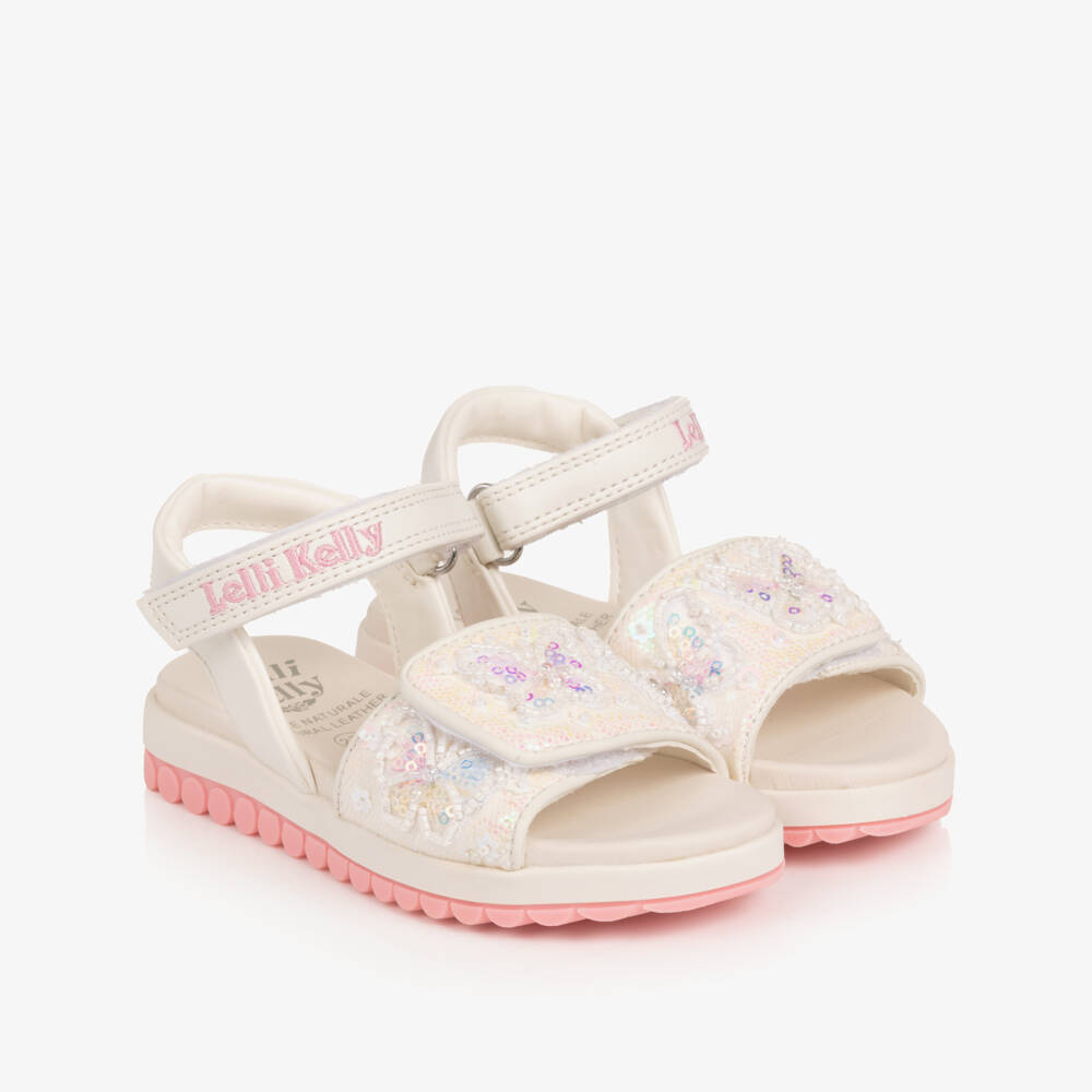 Lelli Kelly-Girls Ivory Butterfly Footwear | Childrensalon Outlet