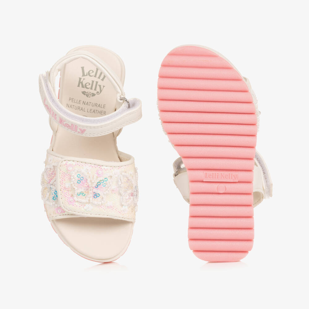 Lelli Kelly-Girls Ivory Butterfly Footwear | Childrensalon Outlet