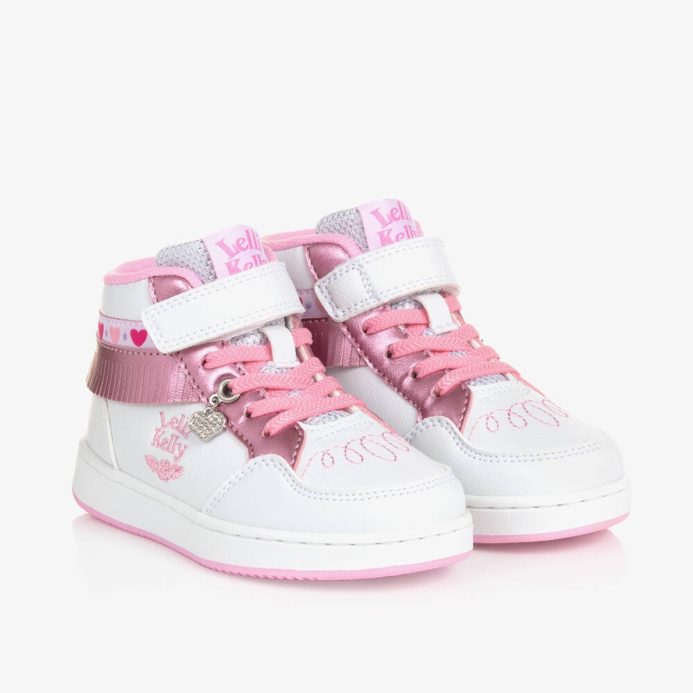 Lelli Kelly-Girls Ivory High-Top Fringe Sneakers | Childrensalon Outlet