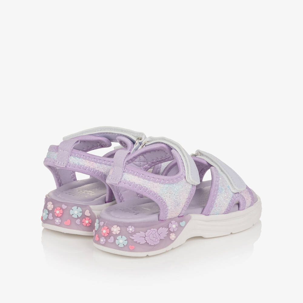 Lelli Kelly-Girls Light-Up Lilac Blossom Sandals | Childrensalon Outlet