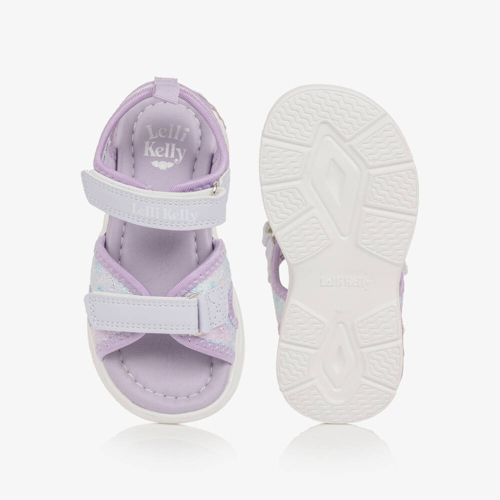 Lelli Kelly-Girls Light-Up Lilac Blossom Sandals | Childrensalon Outlet