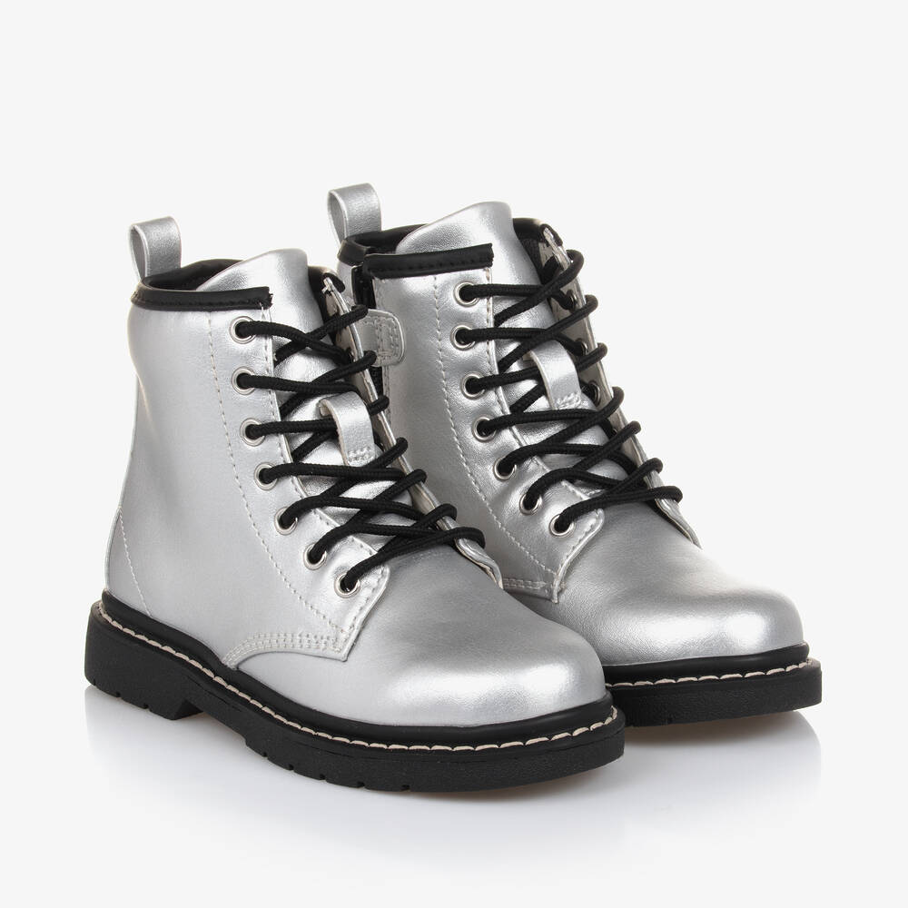 Lelli Kelly - Bottines argentées en simili cuir | Childrensalon