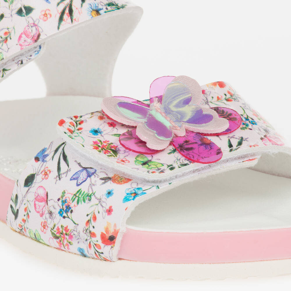 ليلي كيلي-صندل بطبعة ورود لون زهري فاتح للبنات | Childrensalon Outlet