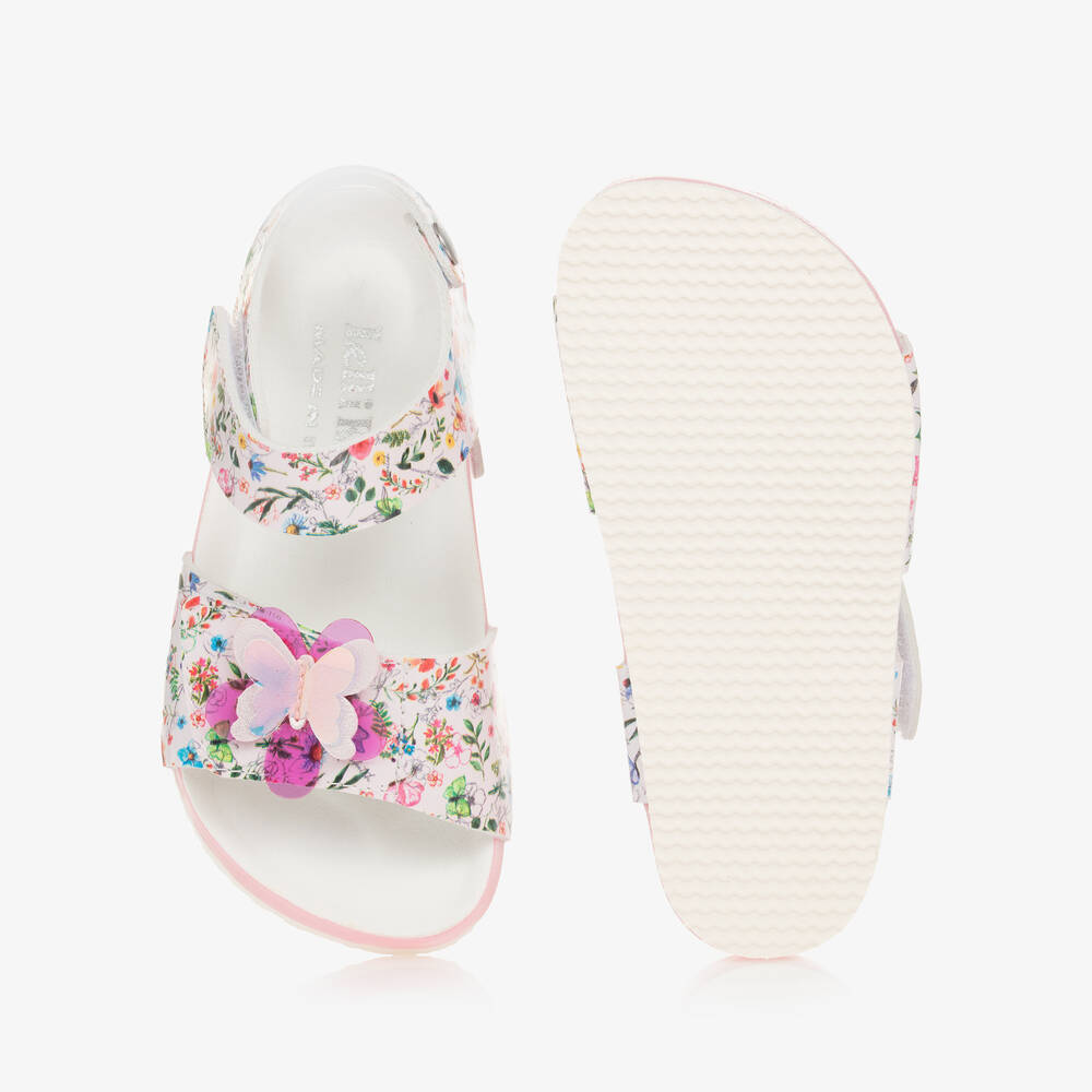 ليلي كيلي-صندل بطبعة ورود لون زهري فاتح للبنات | Childrensalon Outlet